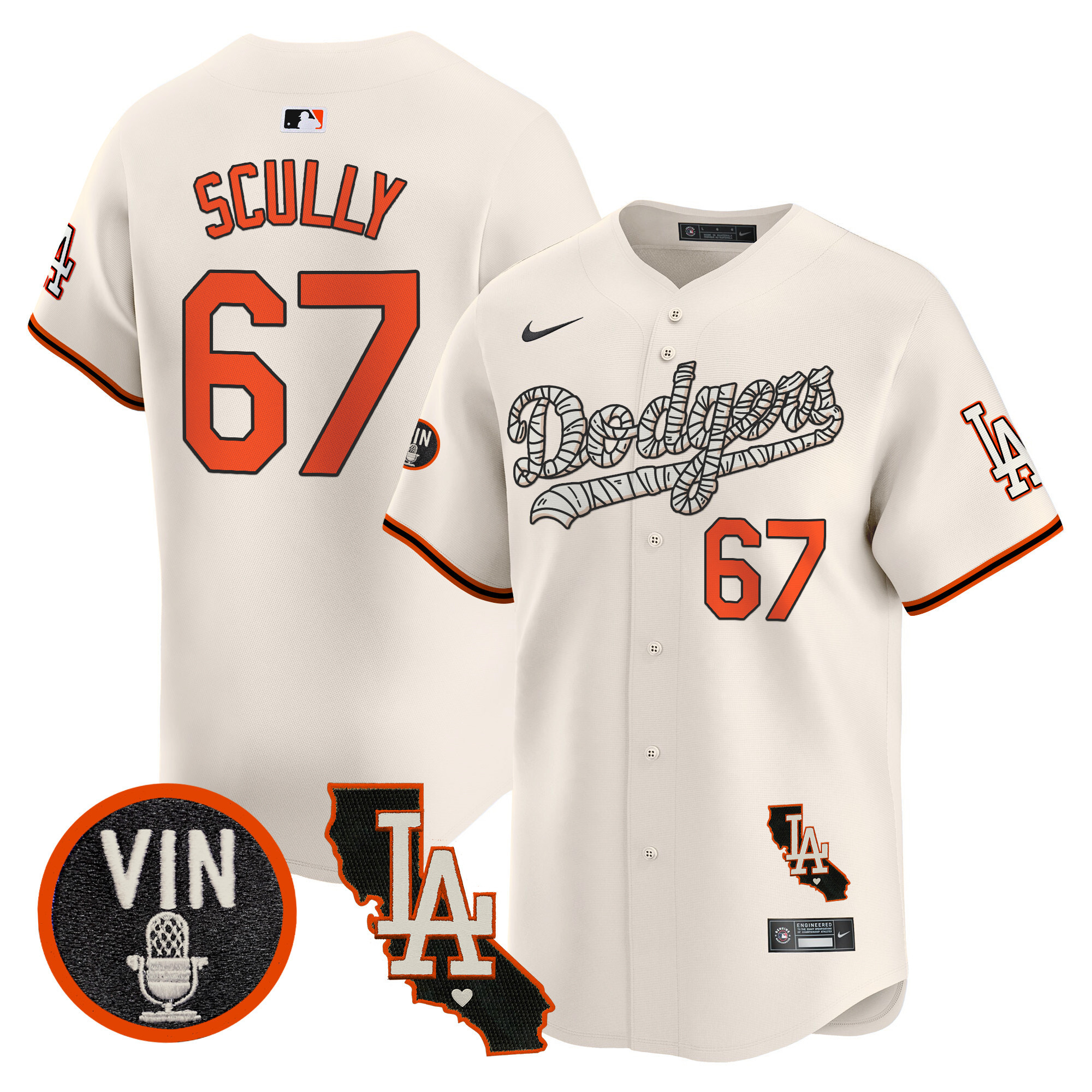 Men's Dodgers Halloween Vapor Premier Limited Jersey - All Stitched - Image 23