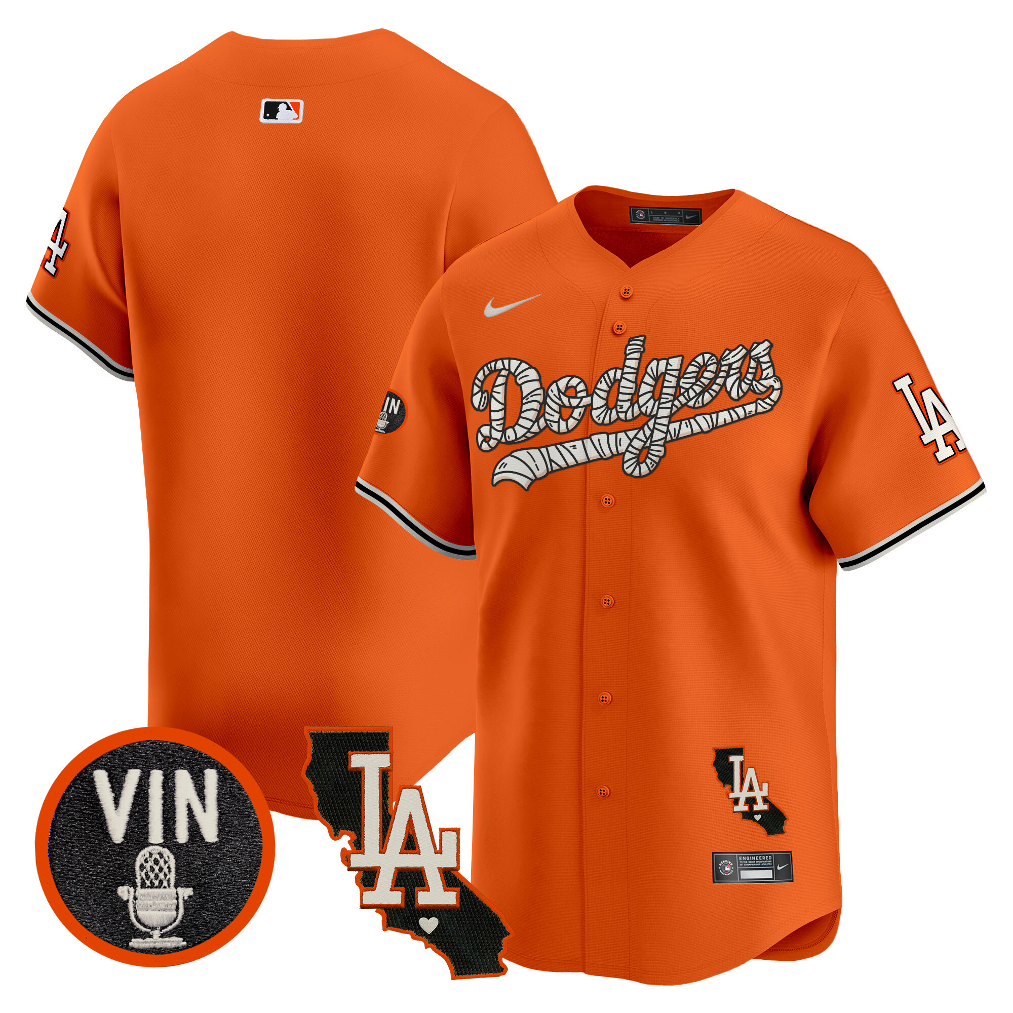 Men's Dodgers Halloween Vapor Premier Limited Jersey - All Stitched - Image 9