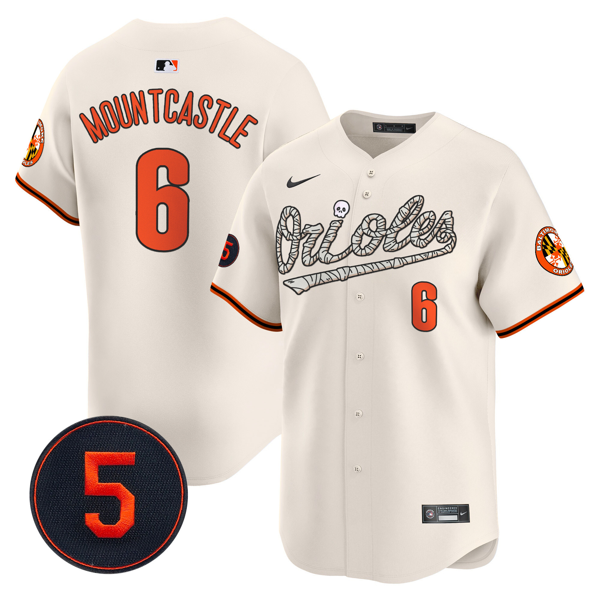Men’s Baltimore Orioles Halloween Vapor Premier Limited Jersey - All Stitched - Image 19