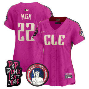 Women's Cleveland Guardians MGK Vapor Premier Limited Jersey - All Stitched