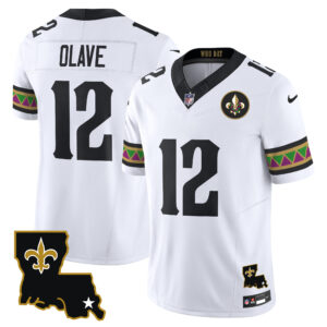 Men's Saints Mardi Gras Vapor Limited Jersey - All Stitched