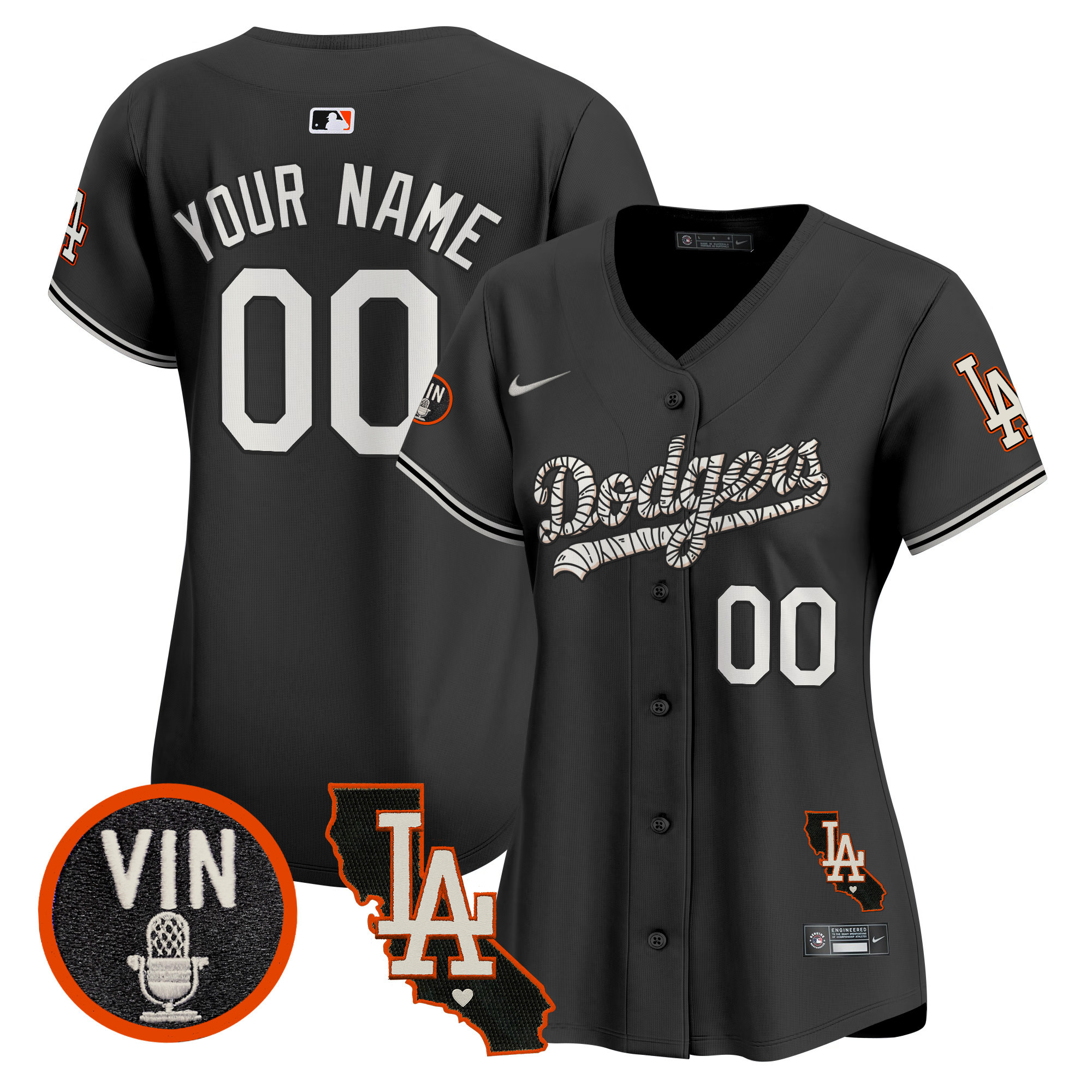 Dodgers Halloween Vapor Premier Limited Custom Jersey - All Stitched - Image 7