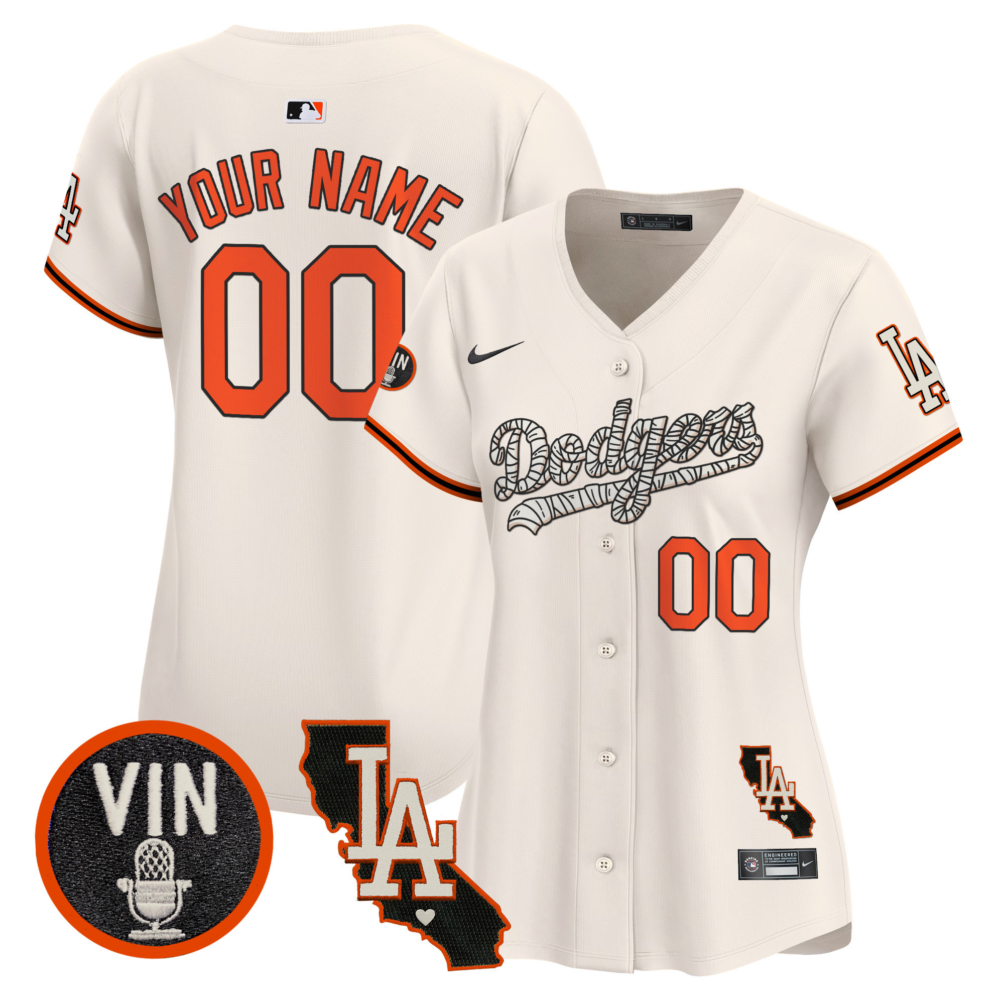 Dodgers Halloween Vapor Premier Limited Custom Jersey - All Stitched - Image 8