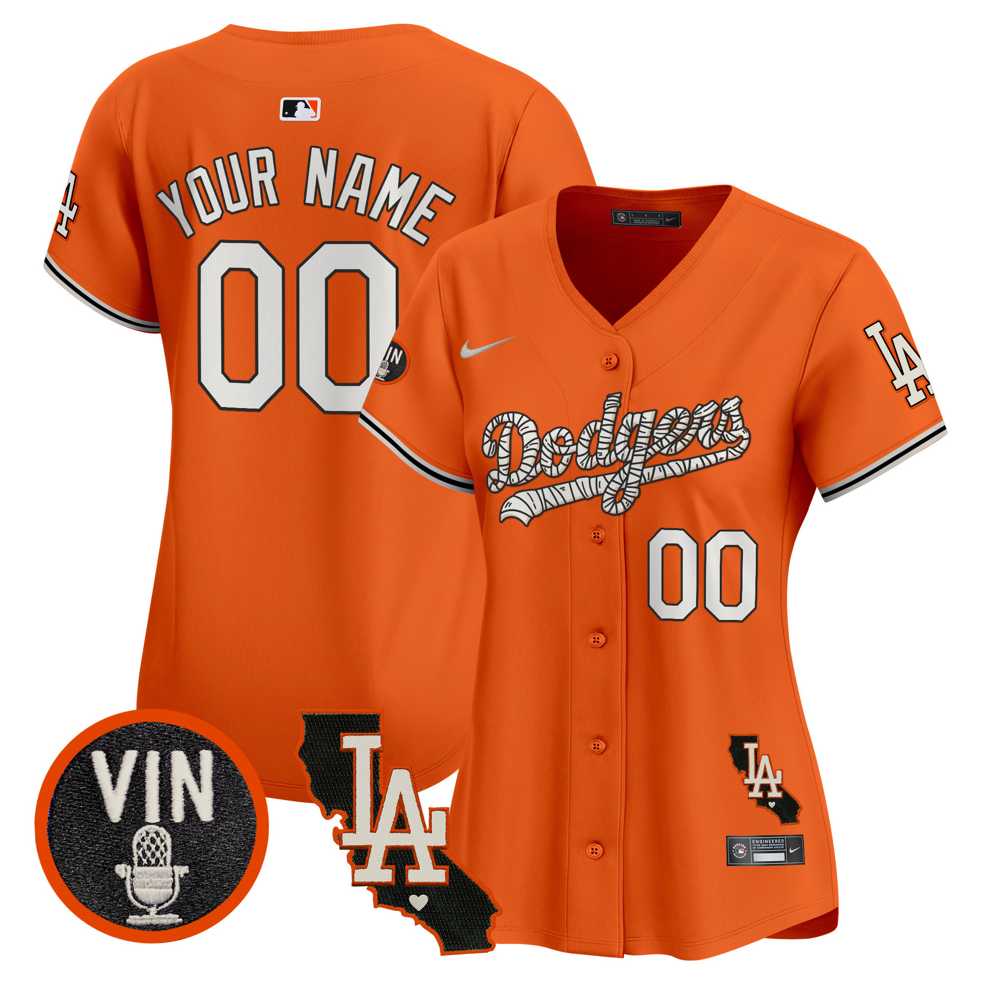Dodgers Halloween Vapor Premier Limited Custom Jersey - All Stitched - Image 6