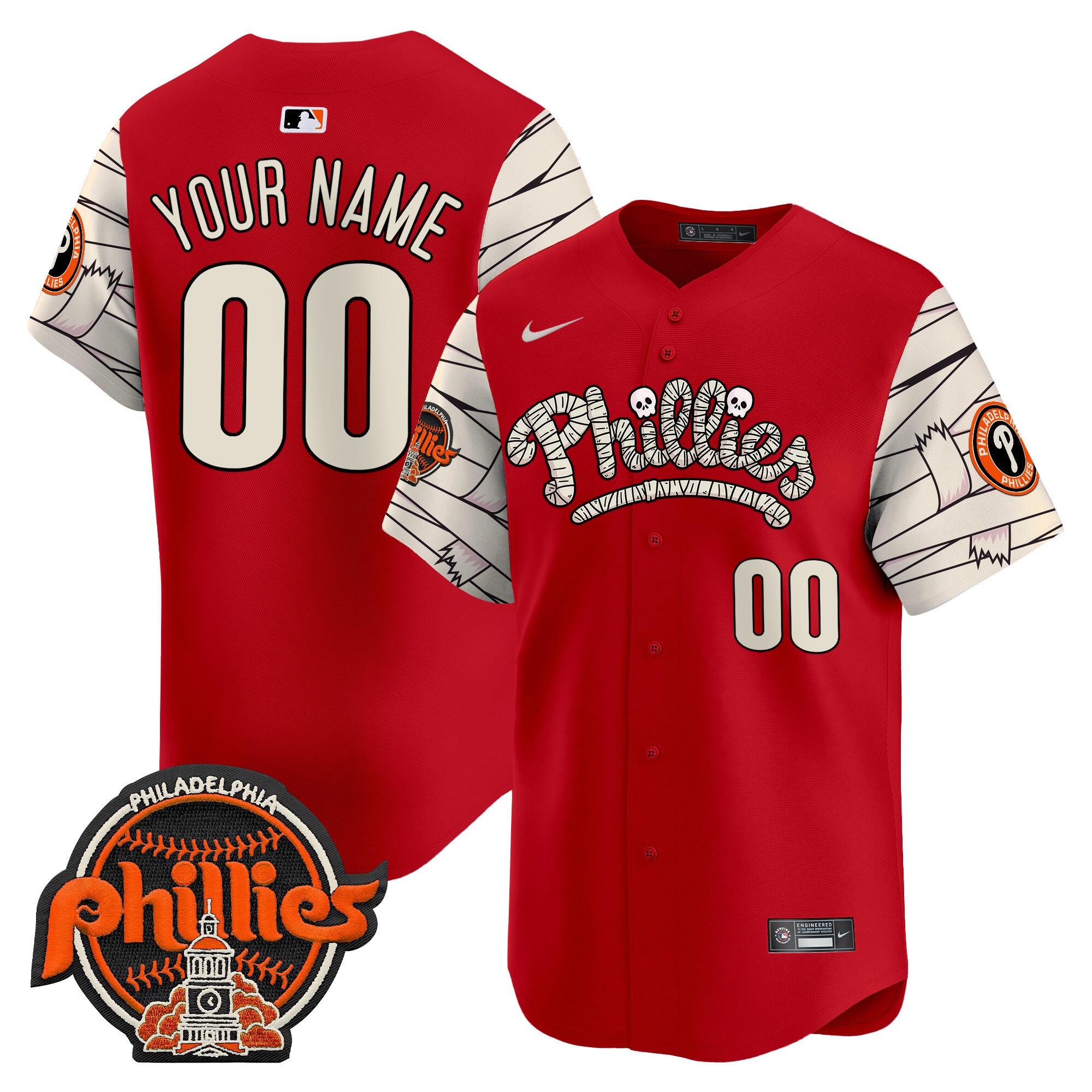 Phillies Halloween Vapor Premier Limited Custom Jersey V2 - All Stitched - Image 5