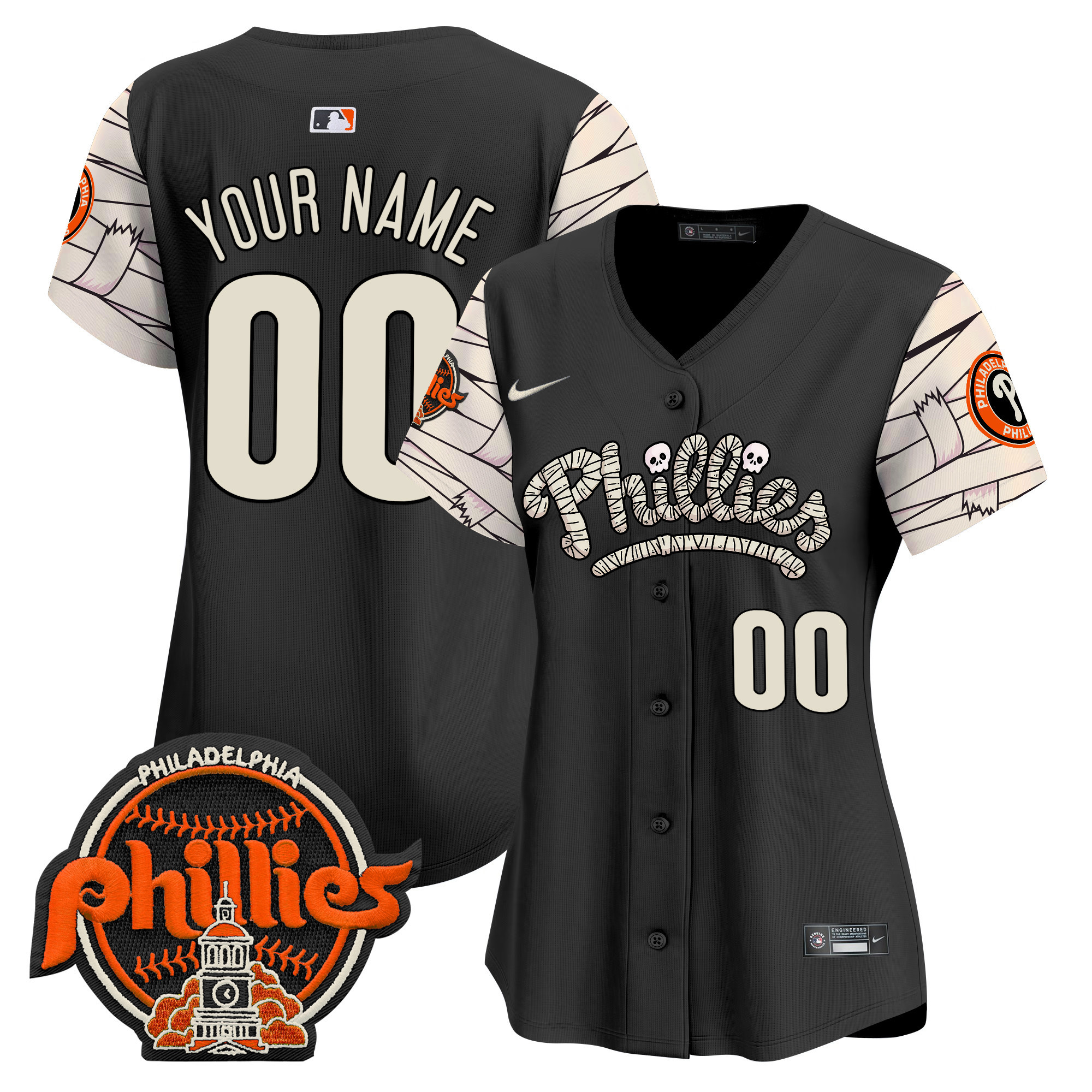 Phillies Halloween Vapor Premier Limited Custom Jersey V2 - All Stitched - Image 8