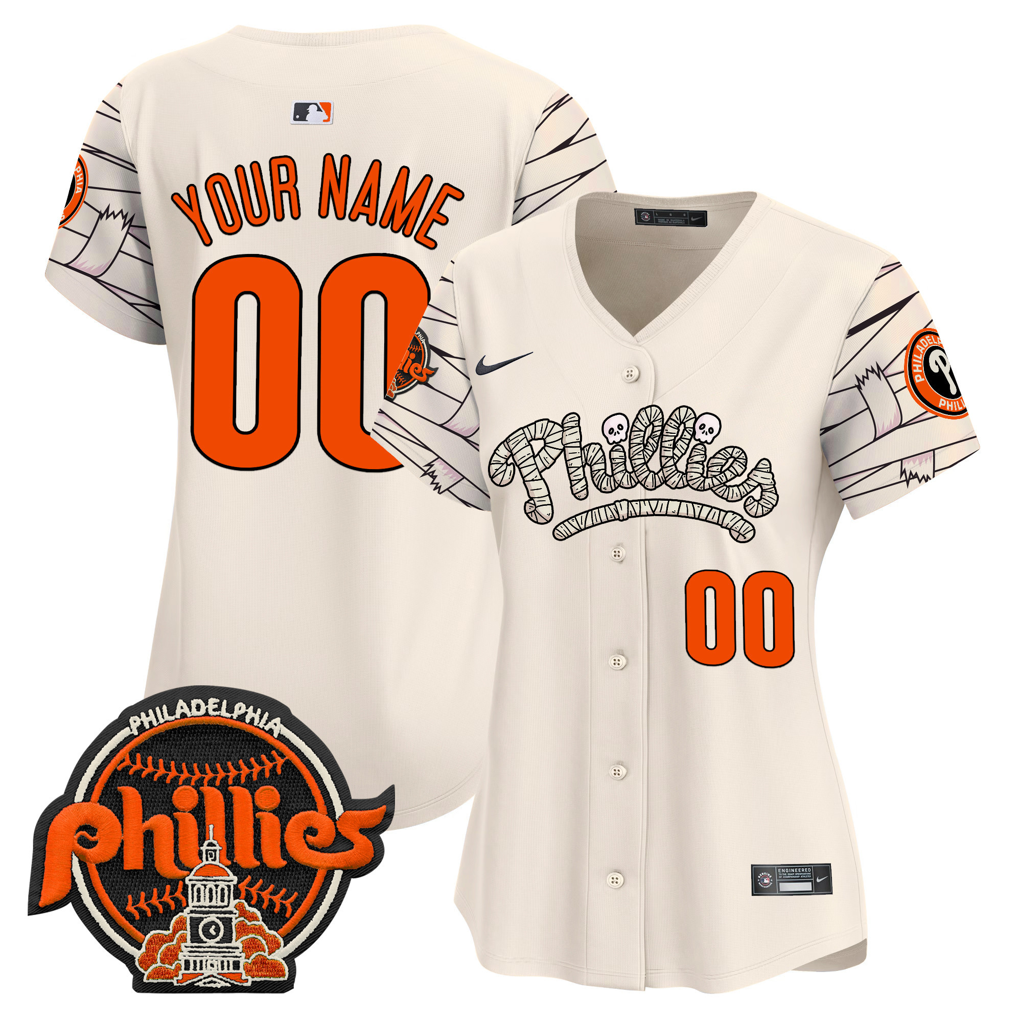 Phillies Halloween Vapor Premier Limited Custom Jersey V2 - All Stitched - Image 6