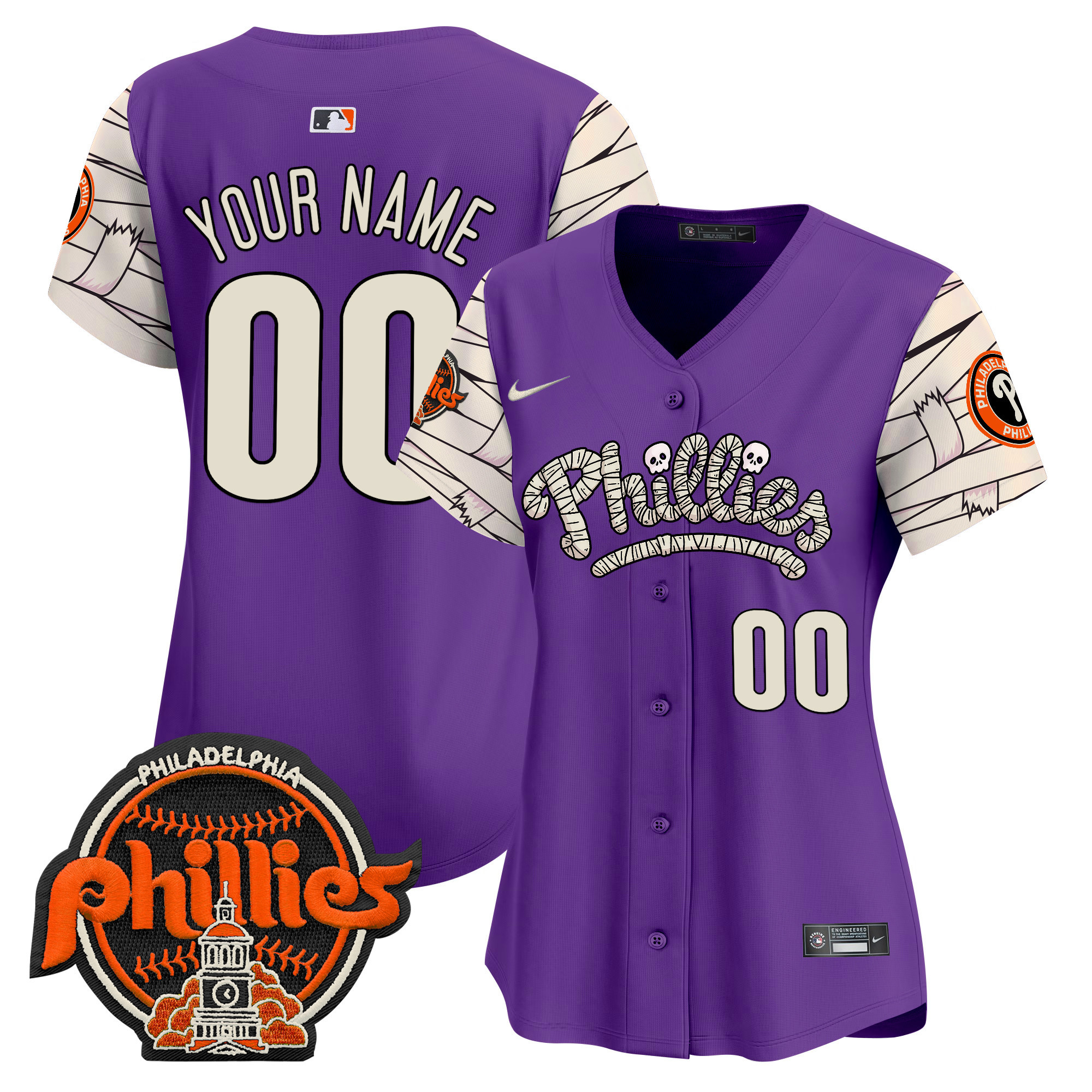 Phillies Halloween Vapor Premier Limited Custom Jersey V2 - All Stitched - Image 9