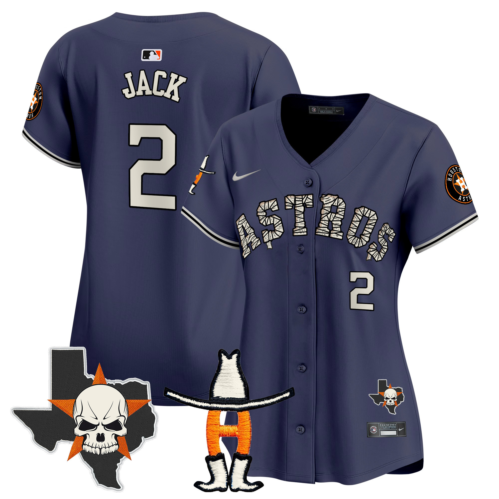 Women's Houston Astros Halloween Vapor Premier Limited Jersey - All Stitched - Image 30