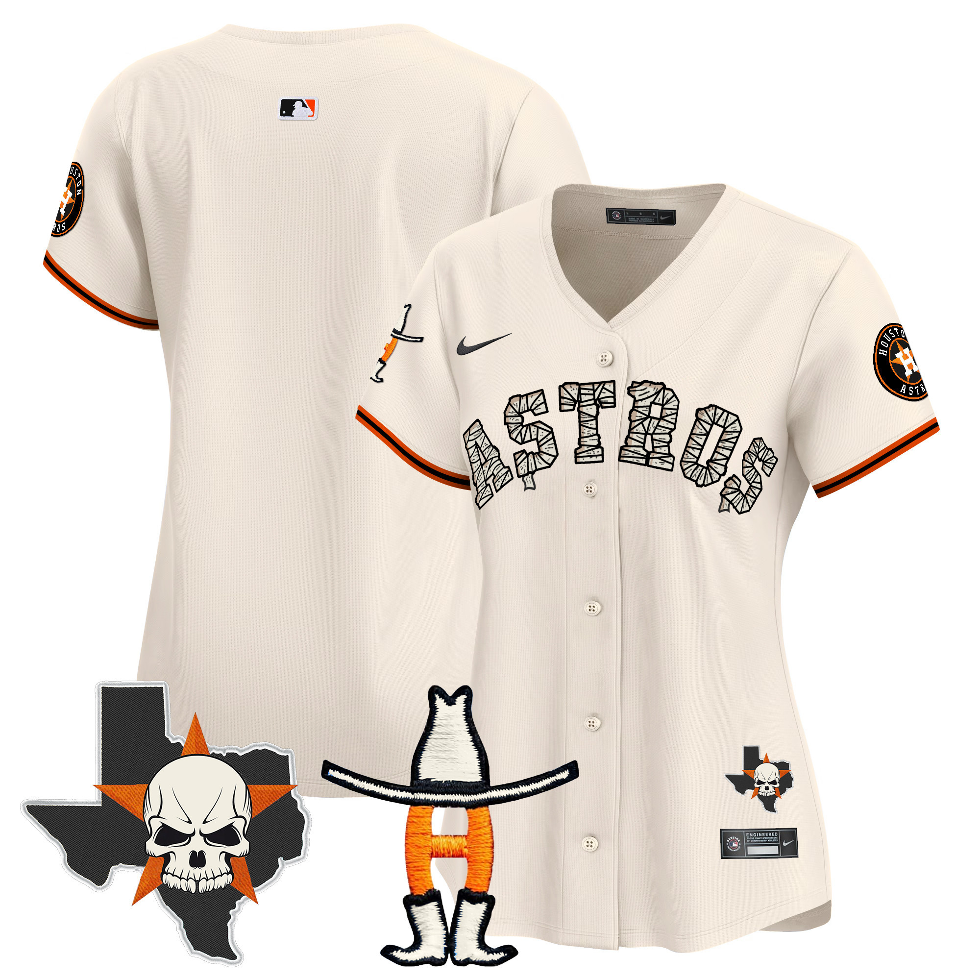 Women's Houston Astros Halloween Vapor Premier Limited Jersey - All Stitched - Image 27