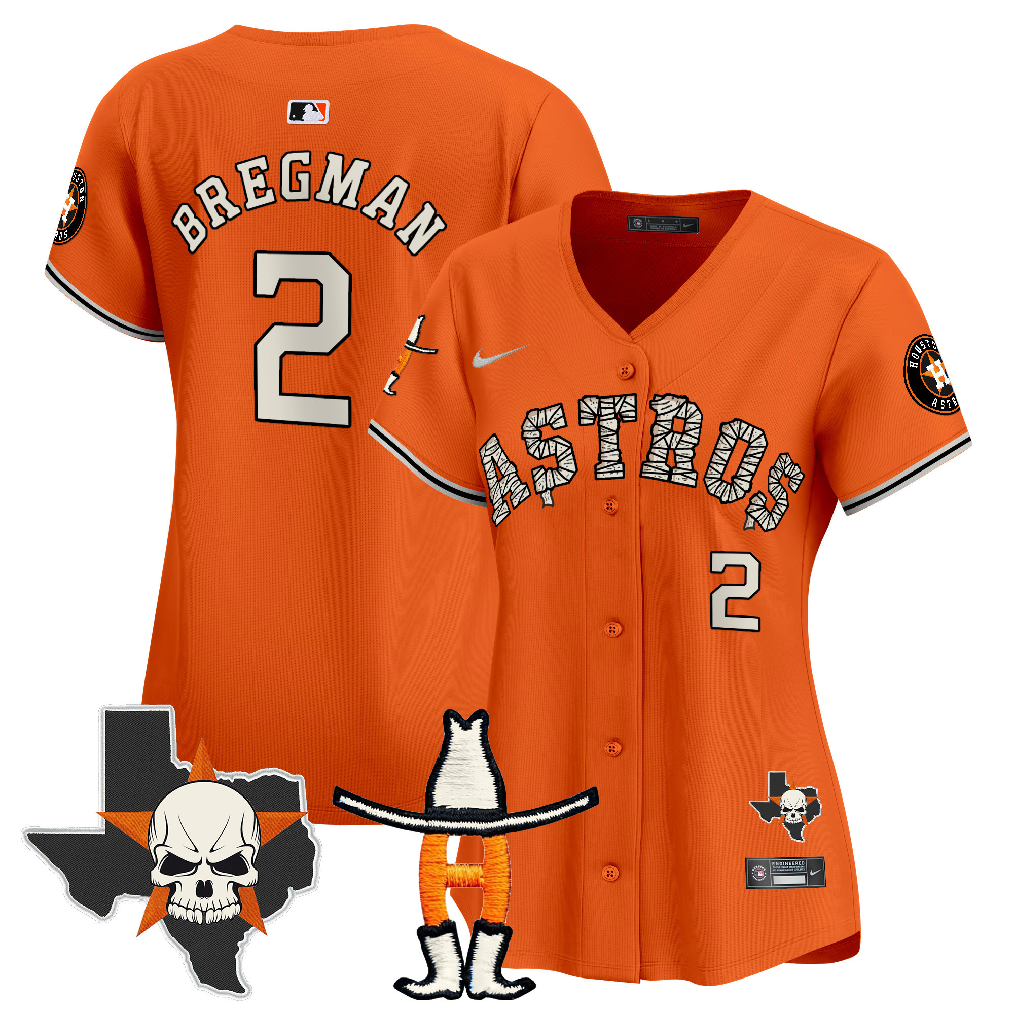 Women's Houston Astros Halloween Vapor Premier Limited Jersey - All Stitched - Image 4