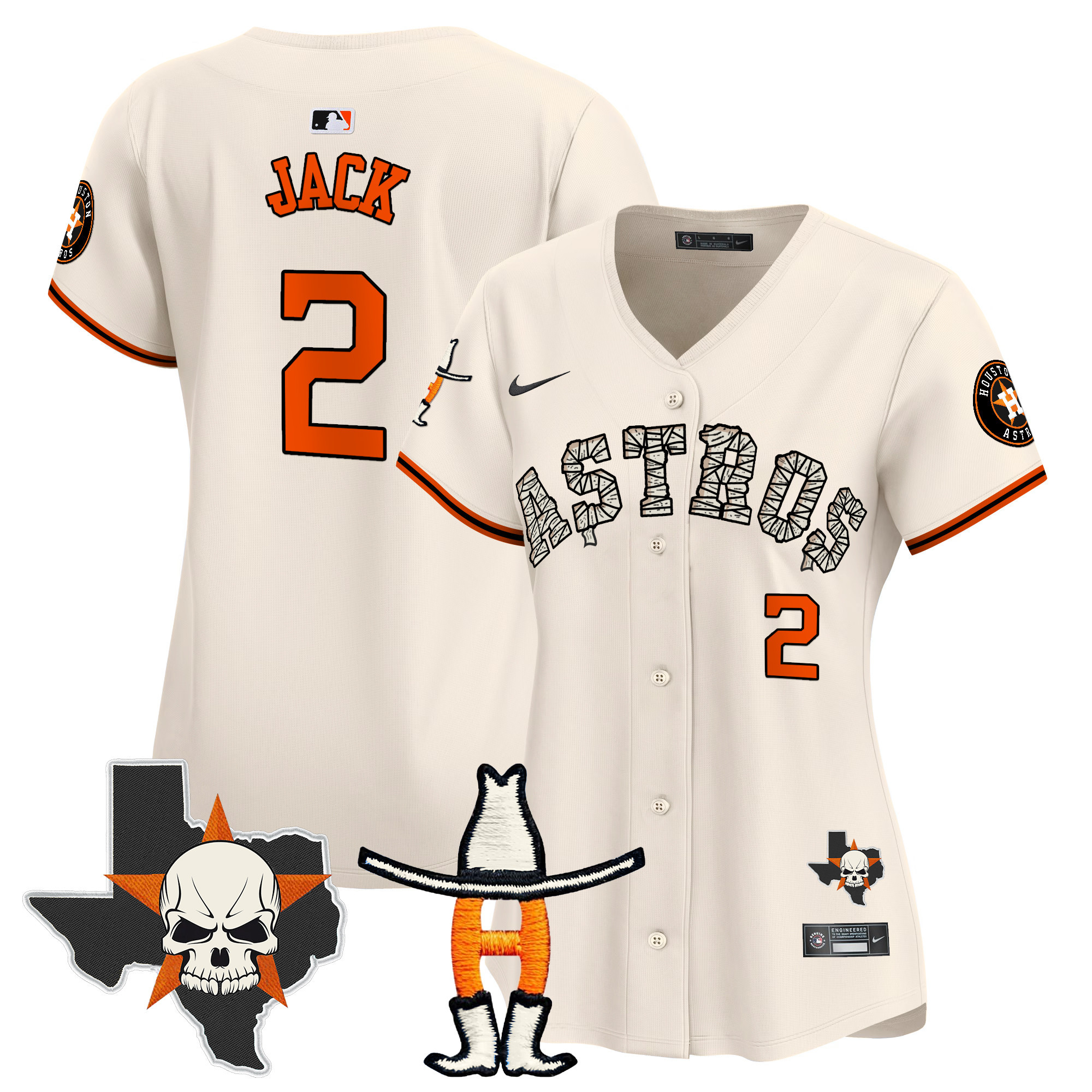 Women's Houston Astros Halloween Vapor Premier Limited Jersey - All Stitched - Image 21