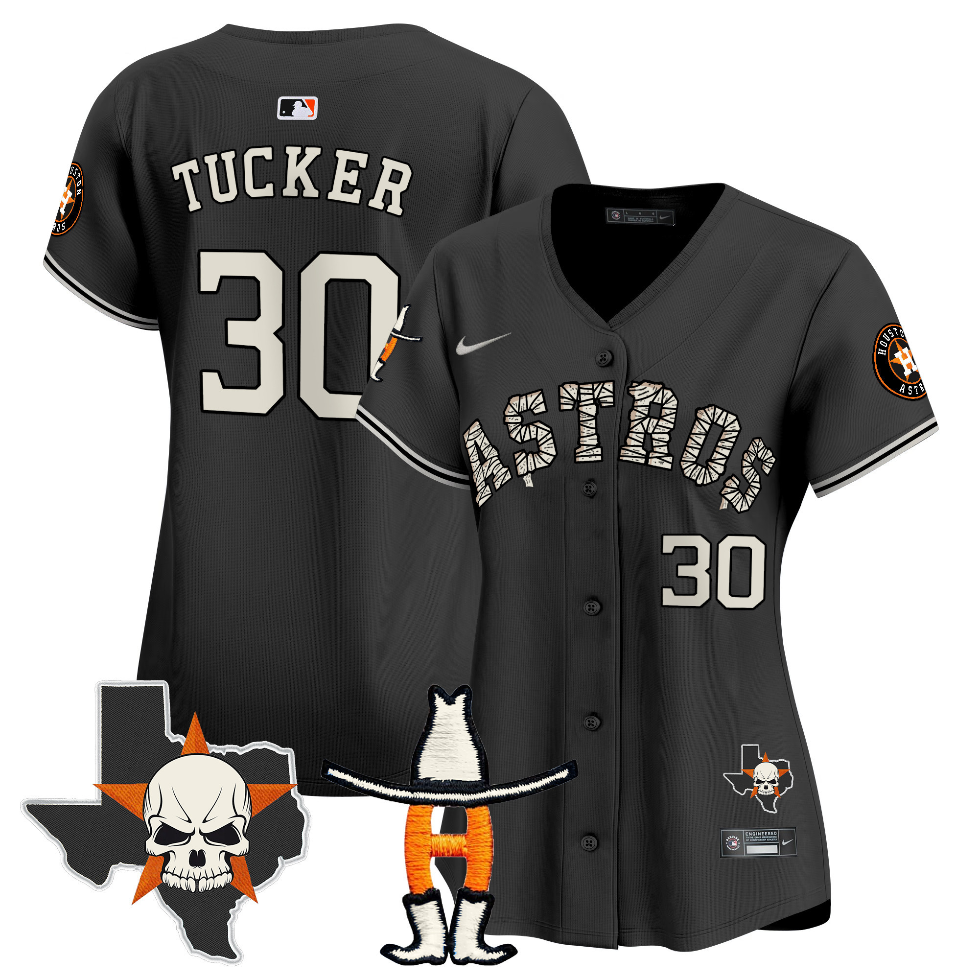 Women's Houston Astros Halloween Vapor Premier Limited Jersey - All Stitched - Image 17