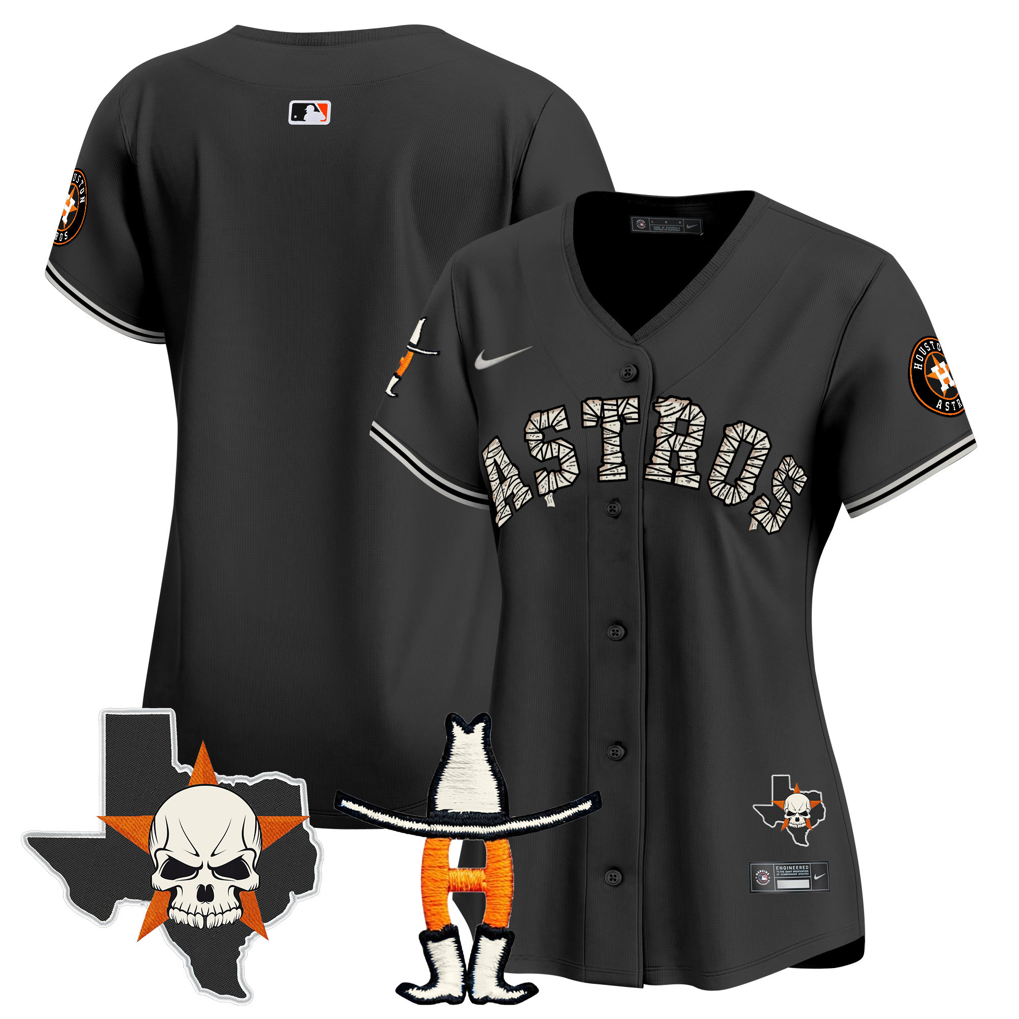 Women's Houston Astros Halloween Vapor Premier Limited Jersey - All Stitched - Image 18