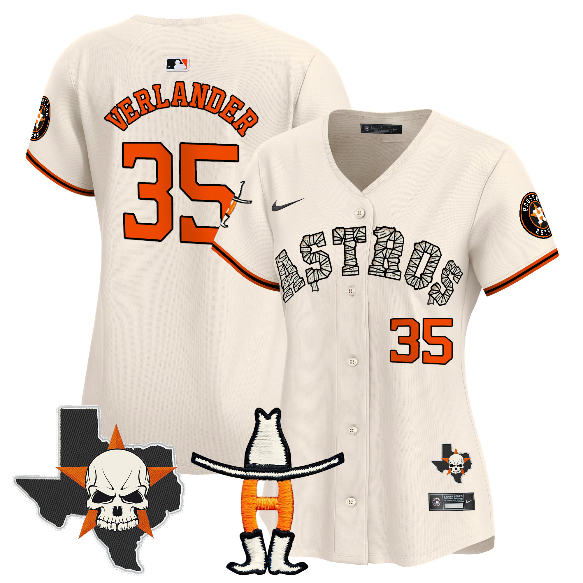 Women's Houston Astros Halloween Vapor Premier Limited Jersey - All Stitched - Image 25
