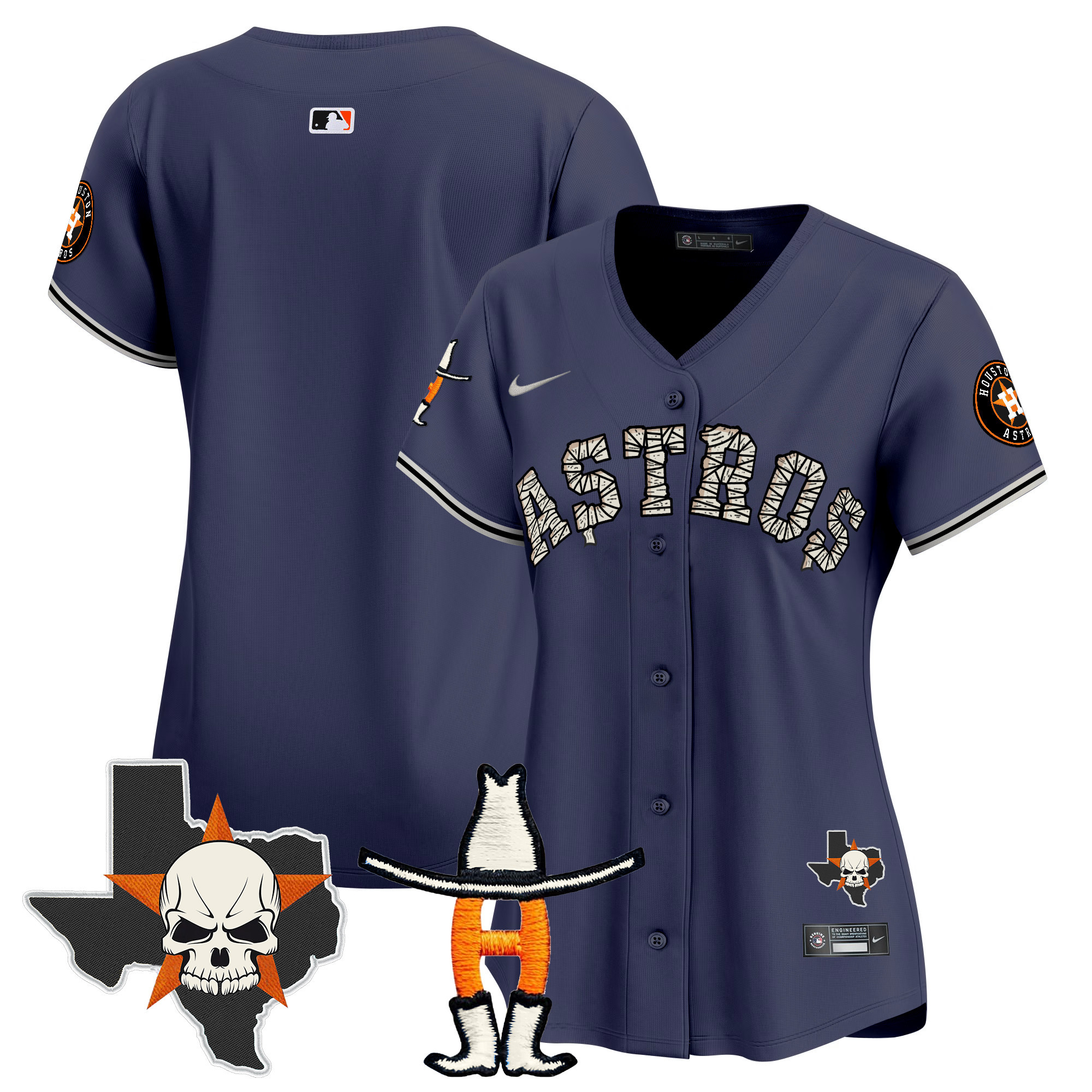 Women's Houston Astros Halloween Vapor Premier Limited Jersey - All Stitched - Image 36