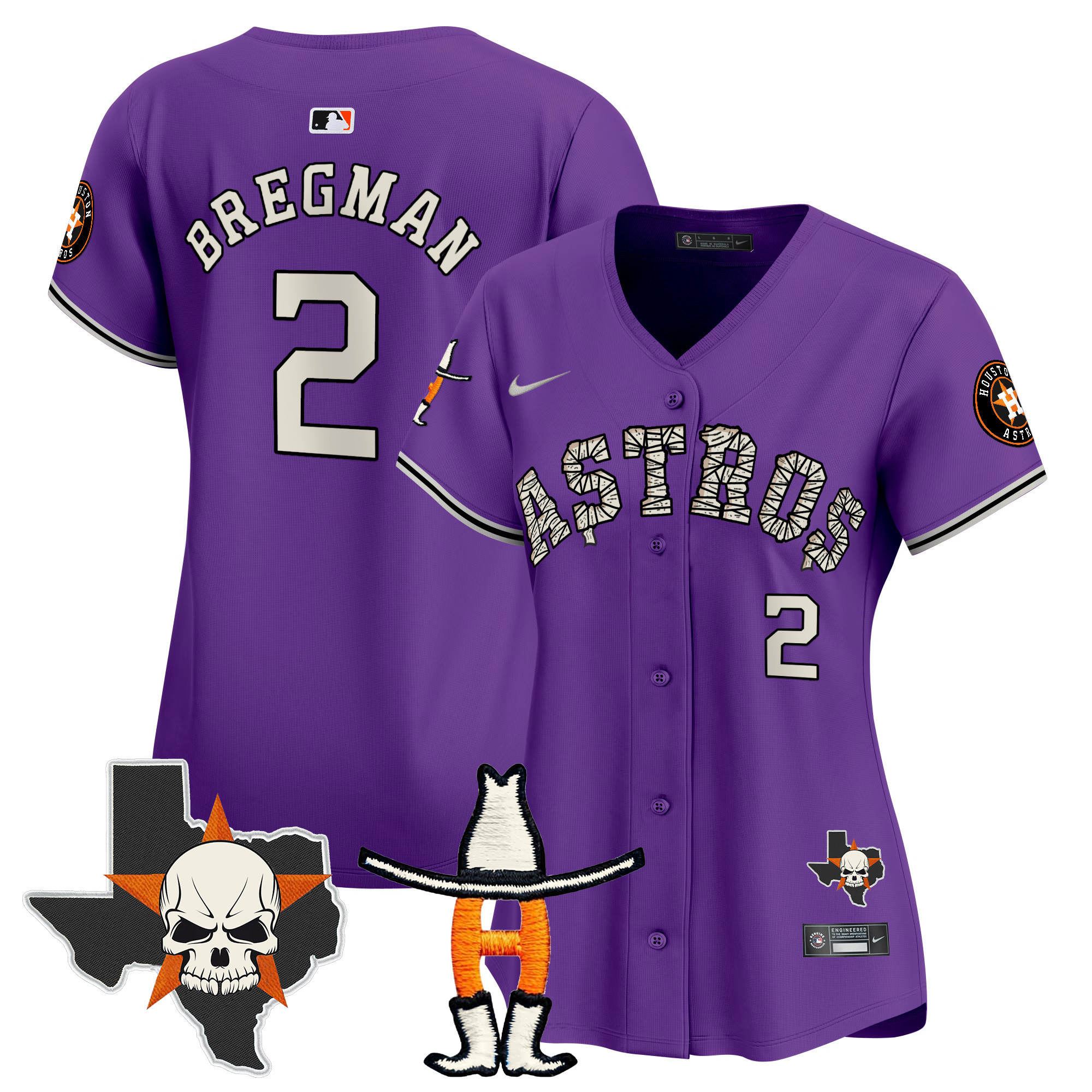 Women's Houston Astros Halloween Vapor Premier Limited Jersey - All Stitched - Image 40