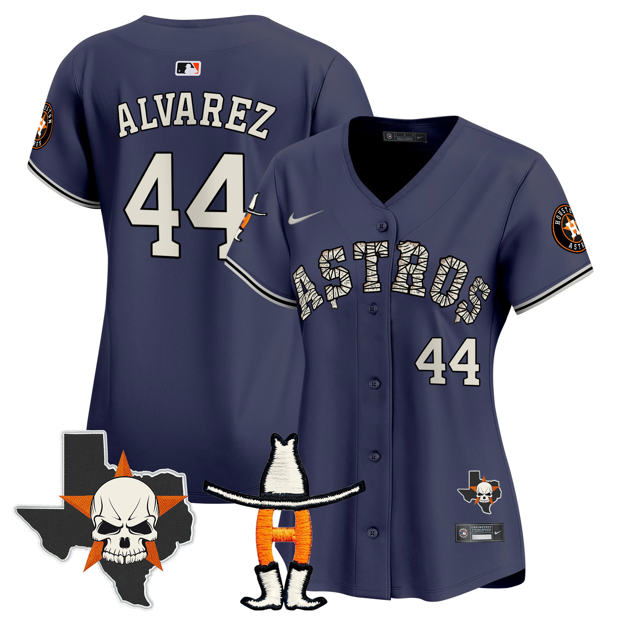 Women's Houston Astros Halloween Vapor Premier Limited Jersey - All Stitched - Image 33