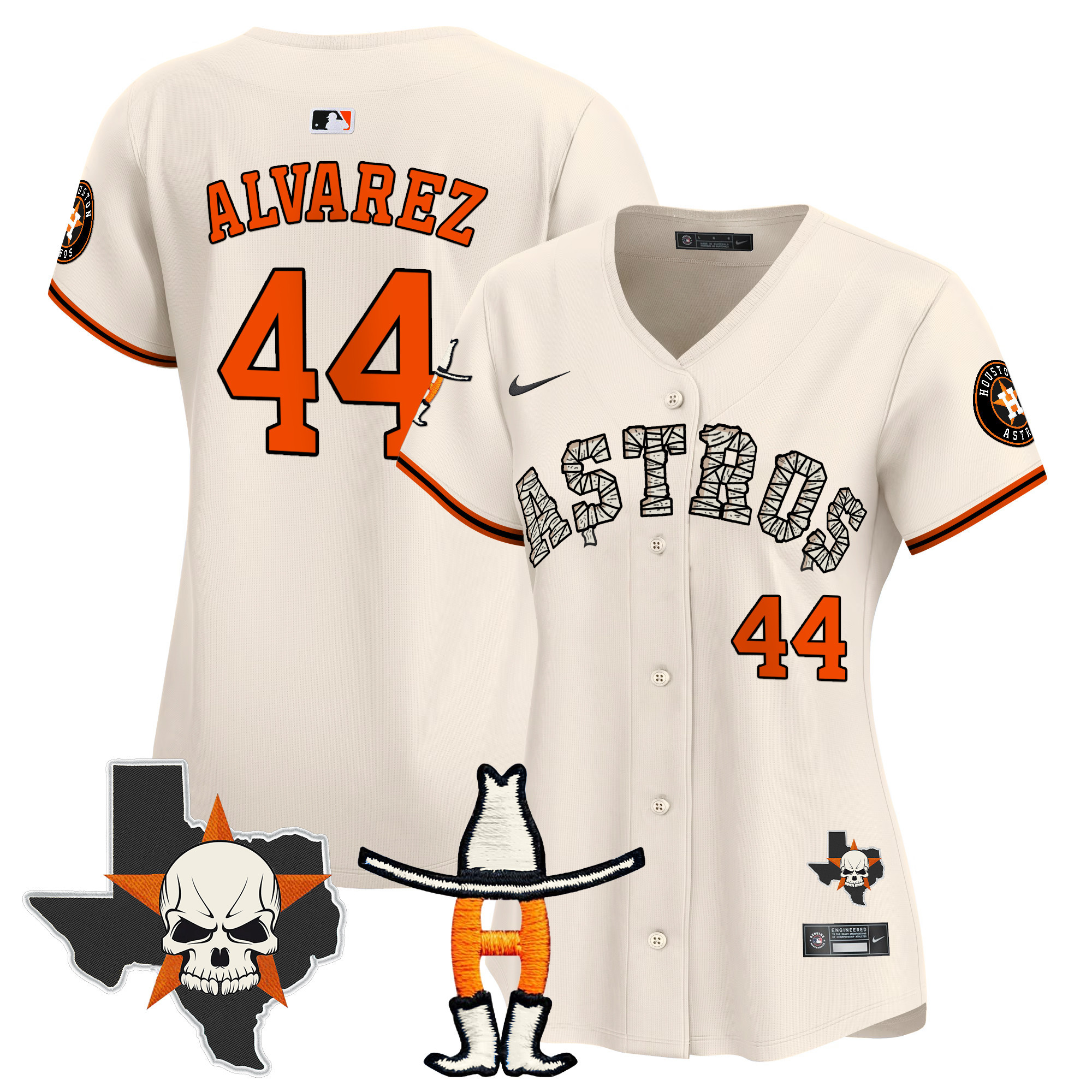 Women's Houston Astros Halloween Vapor Premier Limited Jersey - All Stitched - Image 24