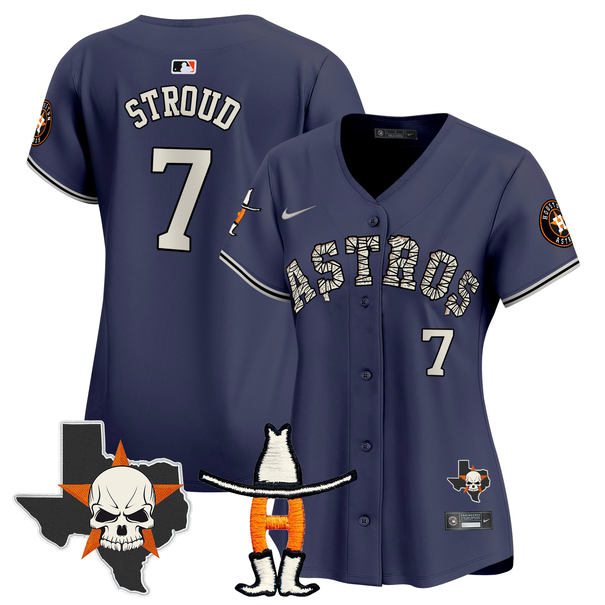 Women's Houston Astros Halloween Vapor Premier Limited Jersey - All Stitched - Image 29