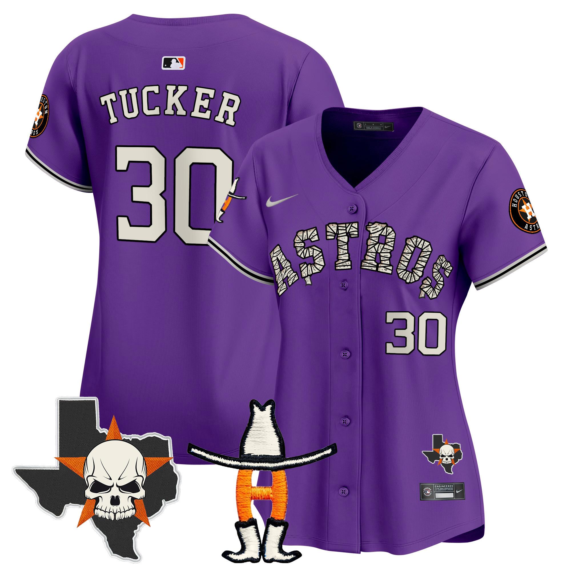 Women's Houston Astros Halloween Vapor Premier Limited Jersey - All Stitched - Image 44