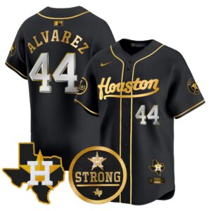 Men's Astros "Houston Strong" Patch Vapor Premier Limited Jersey - All Stitched