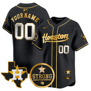 Astros "Houston Strong" Patch Vapor Premier Limited Custom Jersey - All Stitched