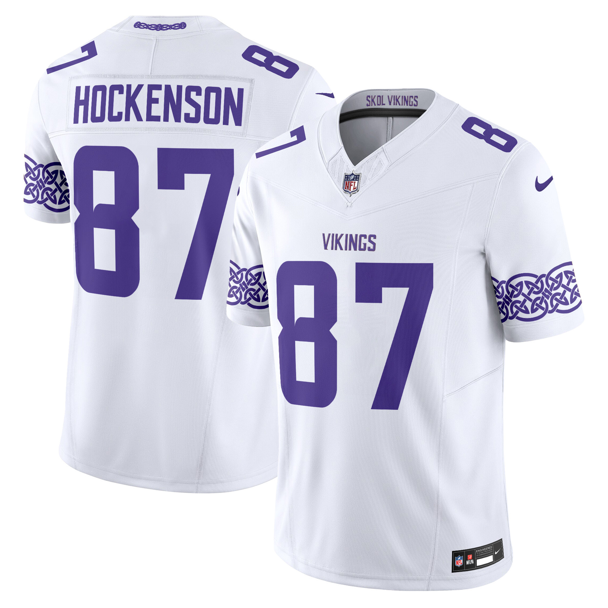 Men's Minnesota Vikings Nordic Pattern Vapor Limited Jersey - All Stitched - Image 15