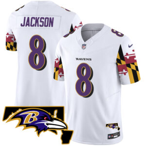 Men's Ravens Maryland Flag Vapor Limited Jersey V2 - All Stitched