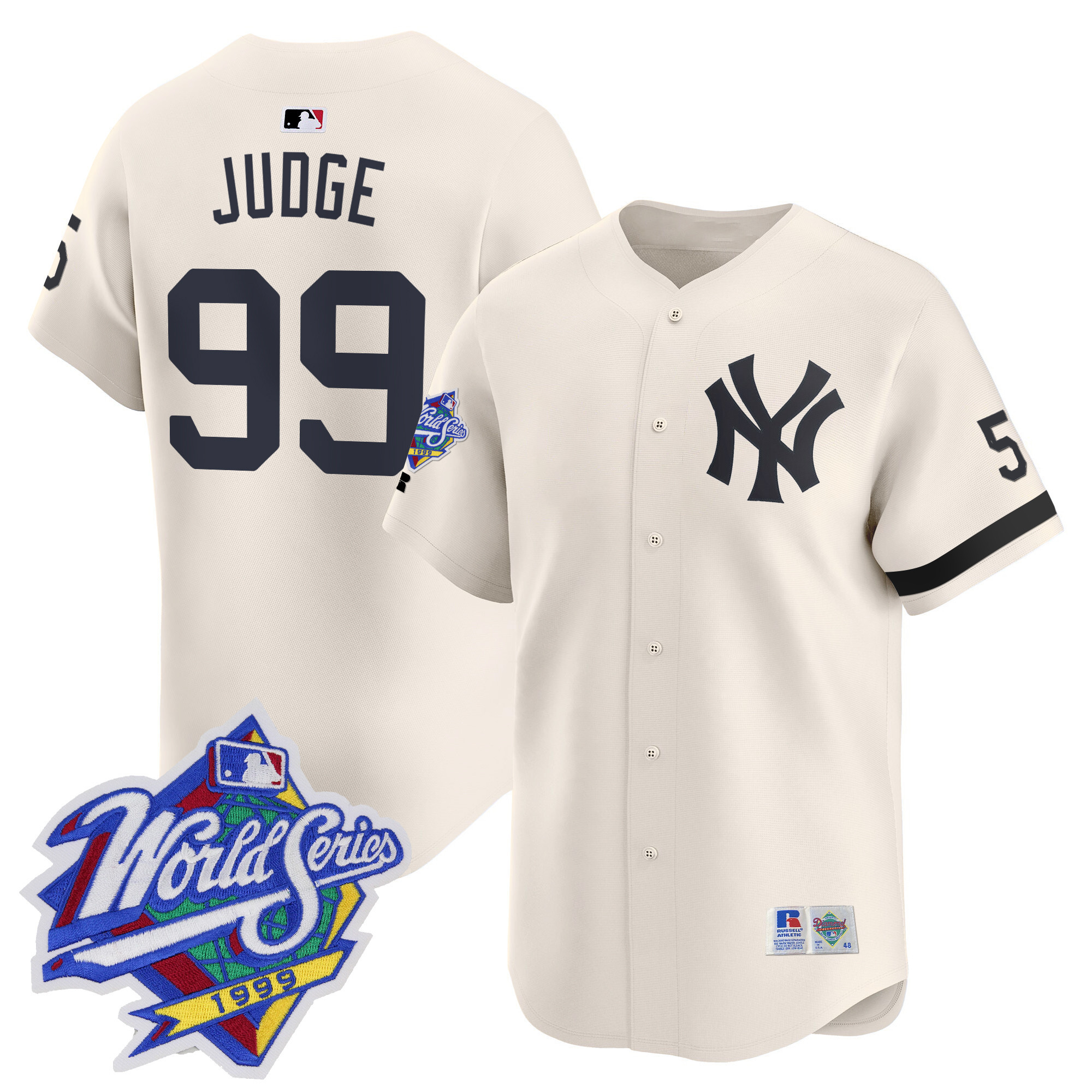 Men's Yankees 1999 Throwback Joe DiMaggio Patch Vapor Premier Limited Jersey - All Stitched - Image 20
