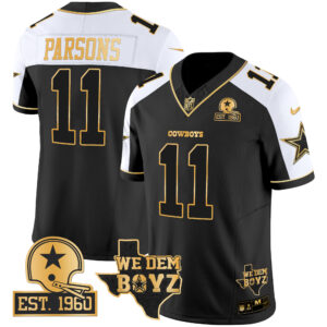 Men's Cowboys Est. 1960 & We Dem Boyz Patch Gold Vapor Limited Jersey V2 - All Stitched