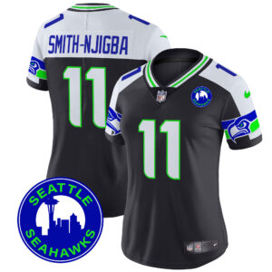 Women's Seahawks 2024 Seattle City Patch Vapor Limited Jersey - All Stitched