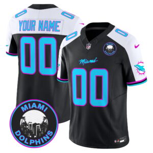 Dolphins "Miami Vice" Vapor Limited Custom Jersey V3 - All Stitched
