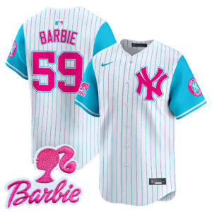 Unisex Yankees Barbie Patch Vapor Premier Limited Jersey - All Stitched