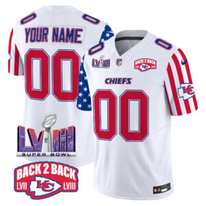 Chiefs American Style Vapor Limited Custom Jersey - All Stitched