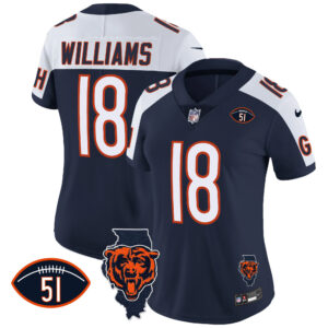 Women's Bears Illinois Patch Vapor Jersey - All Stitched