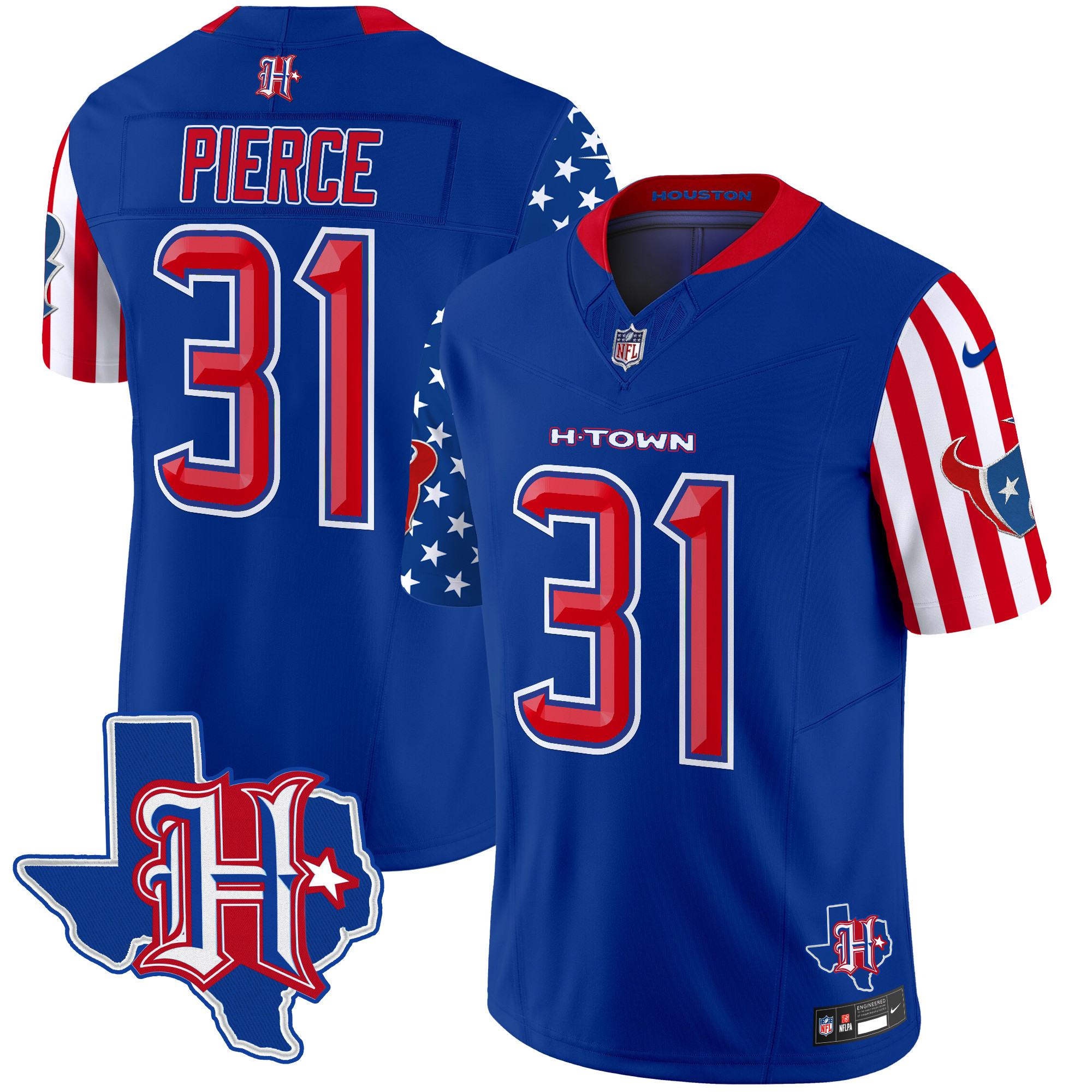 Men's Houston Texans American Style Vapor Limited Jersey - All Stitched - Image 24