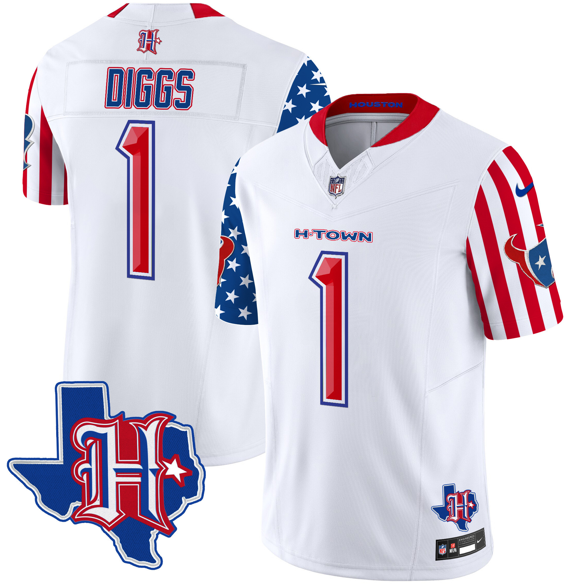 Men's Houston Texans American Style Vapor Limited Jersey - All Stitched - Image 2