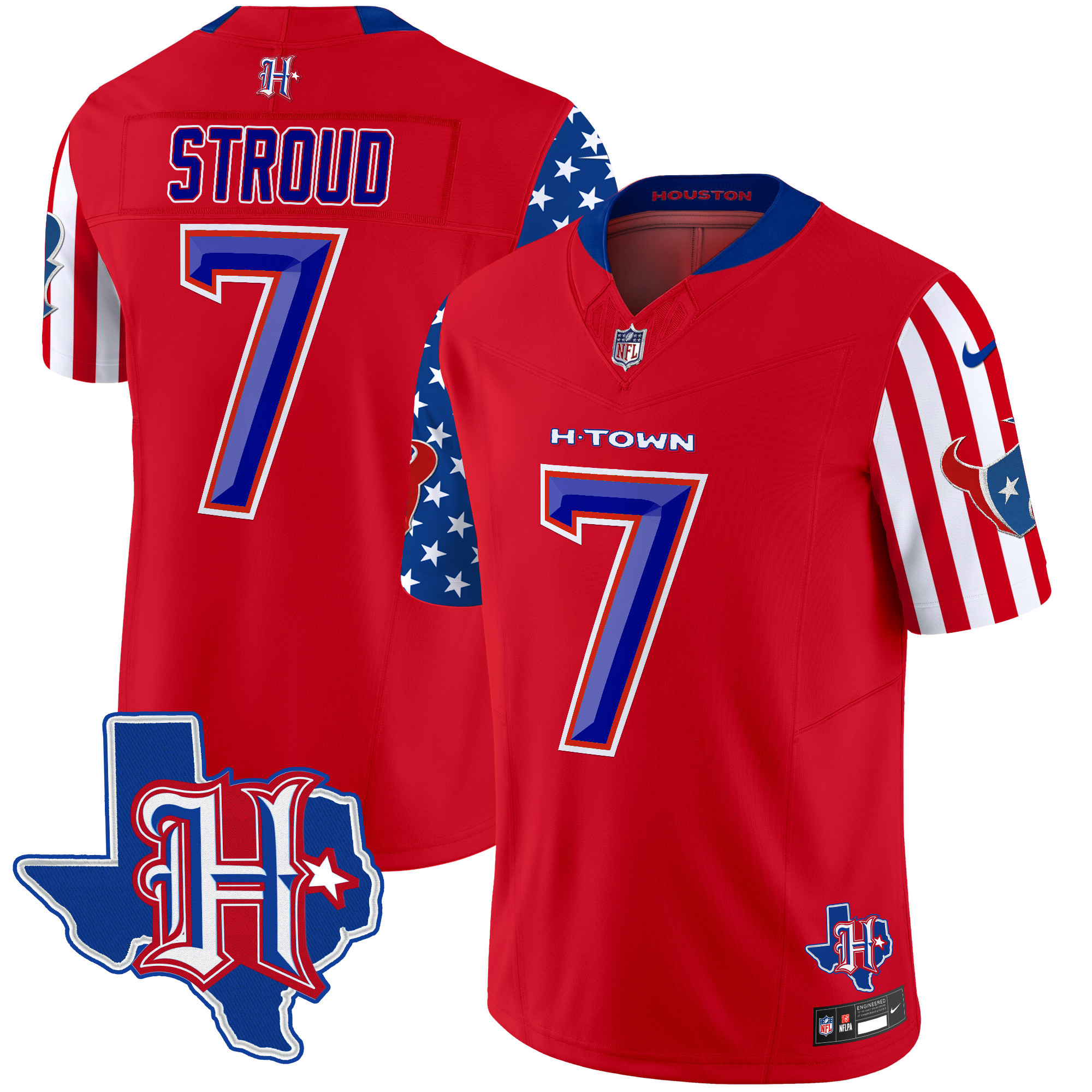 Men's Houston Texans American Style Vapor Limited Jersey - All Stitched - Image 10