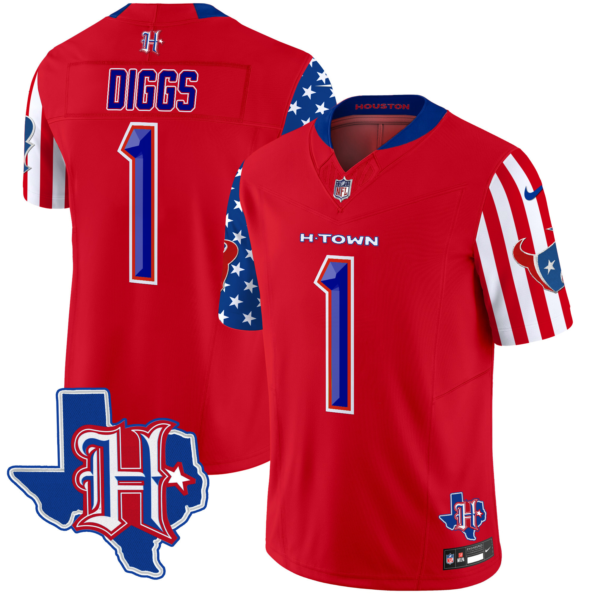 Men's Houston Texans American Style Vapor Limited Jersey - All Stitched - Image 11