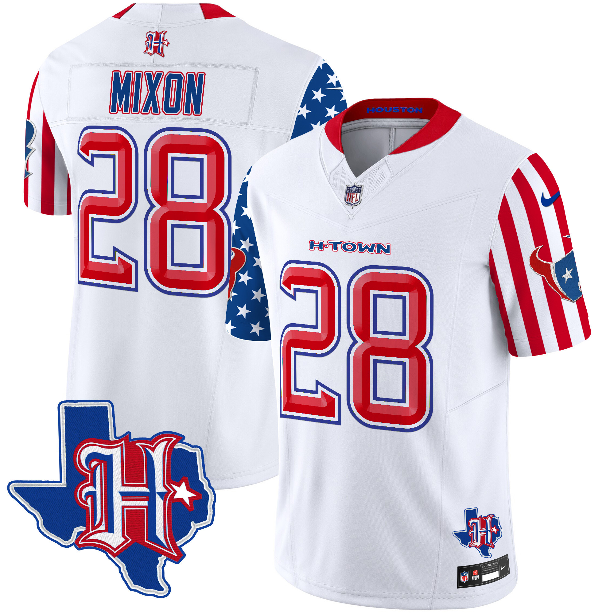 Men's Houston Texans American Style Vapor Limited Jersey - All Stitched - Image 3
