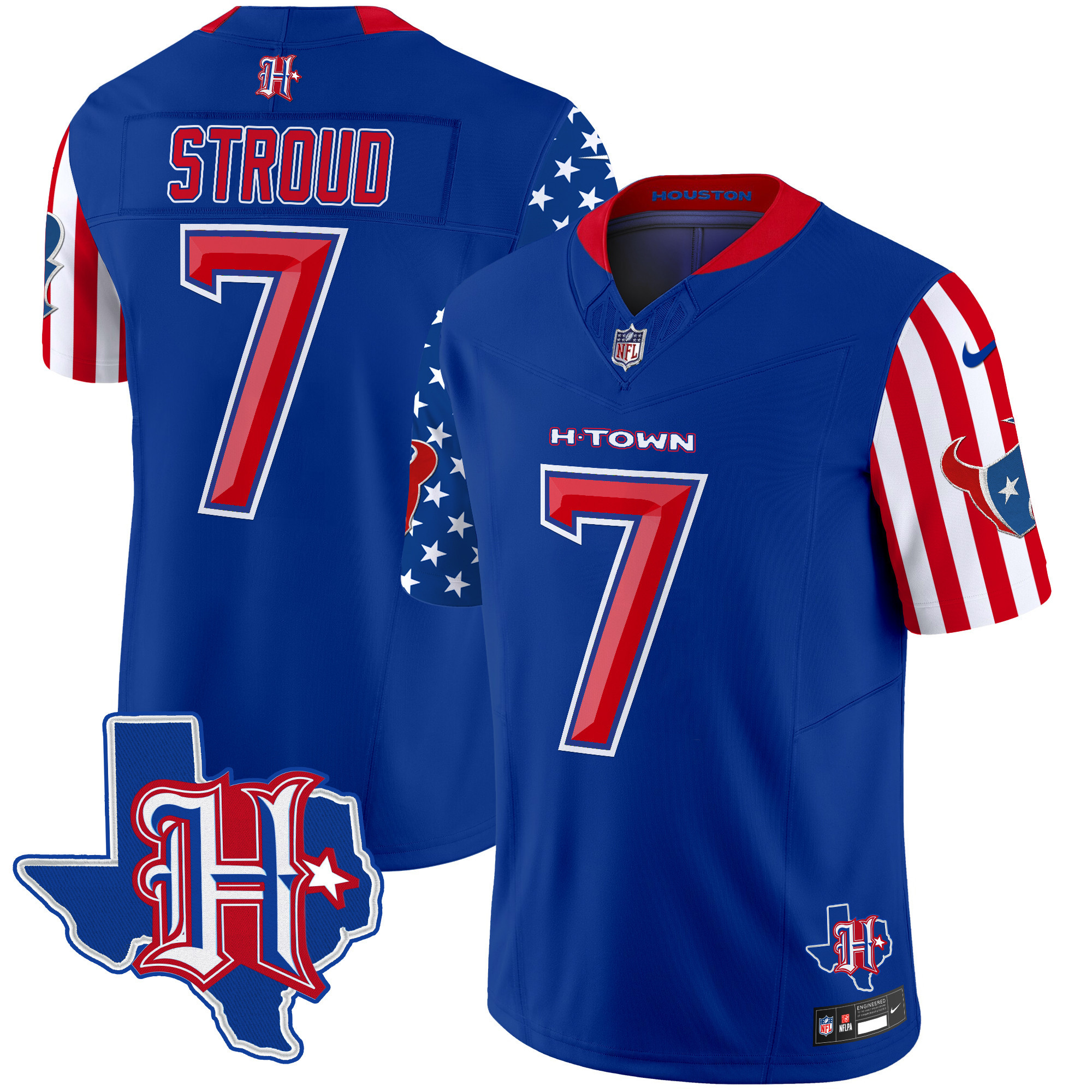 Men's Houston Texans American Style Vapor Limited Jersey - All Stitched - Image 19