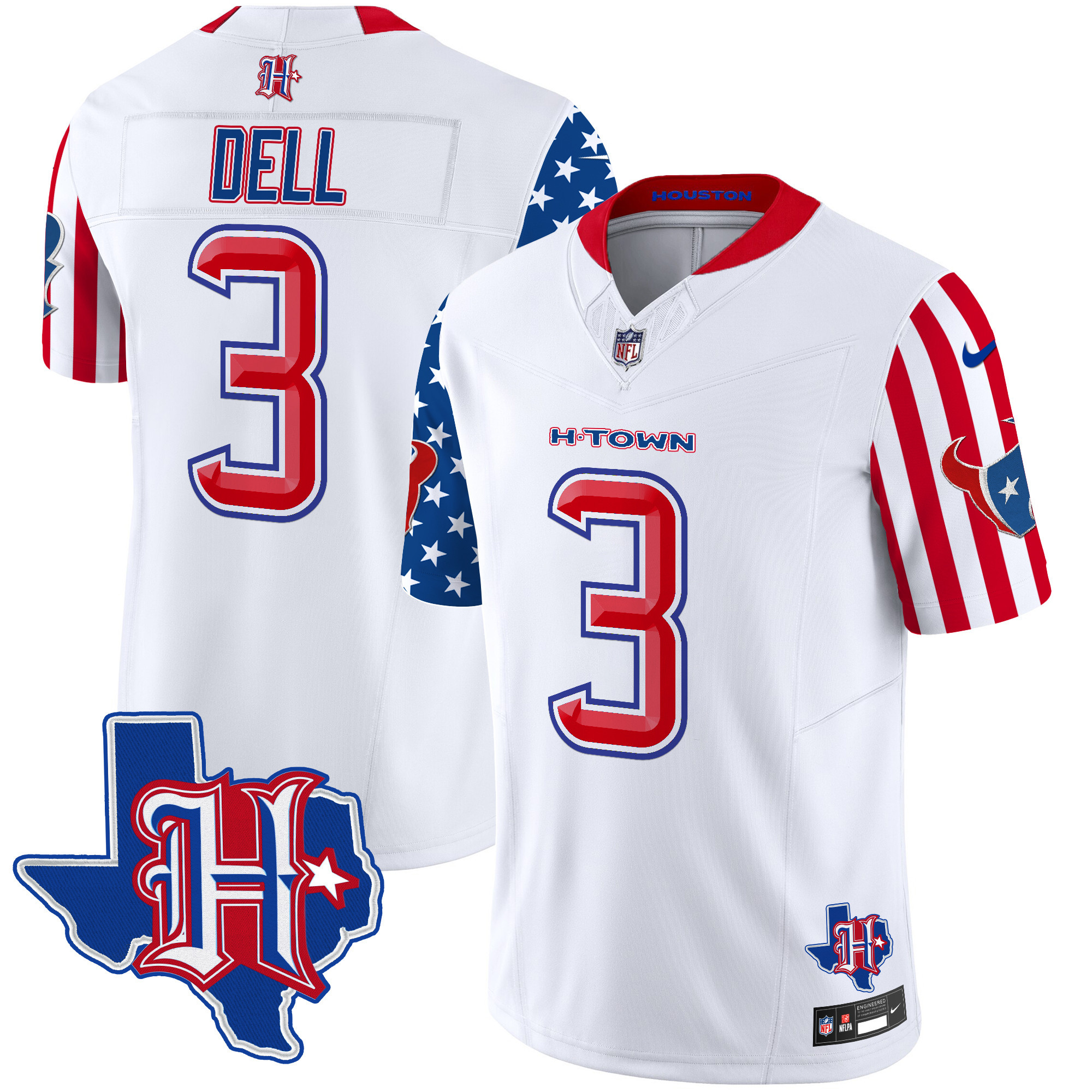 Men's Houston Texans American Style Vapor Limited Jersey - All Stitched - Image 4