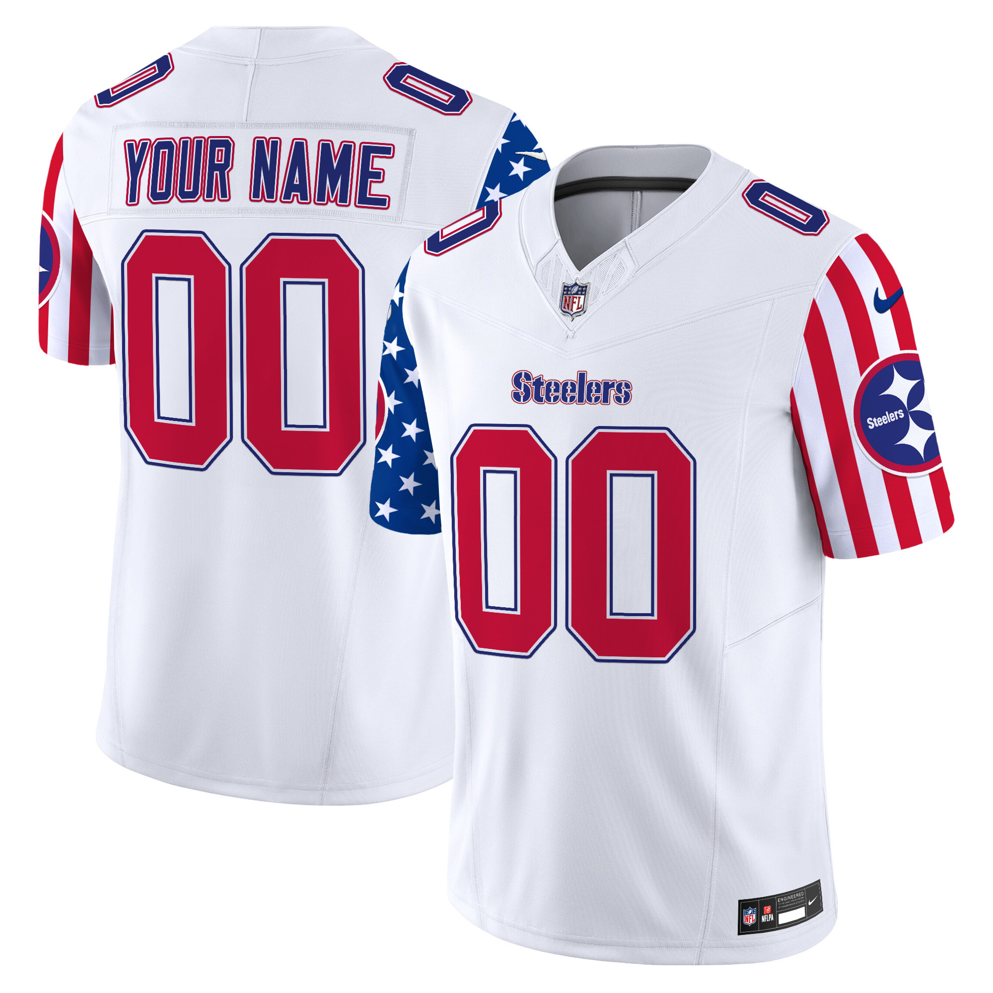 Steelers American Style Vapor Limited Custom Jersey - All Stitched