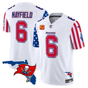 Men's Buccaneers 2025 Independence Day Vapor Premier Limited Jersey - All Stitched
