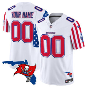 Buccaneers 2025 Independence Day Vapor Premier Limited Custom Jersey - All Stitched