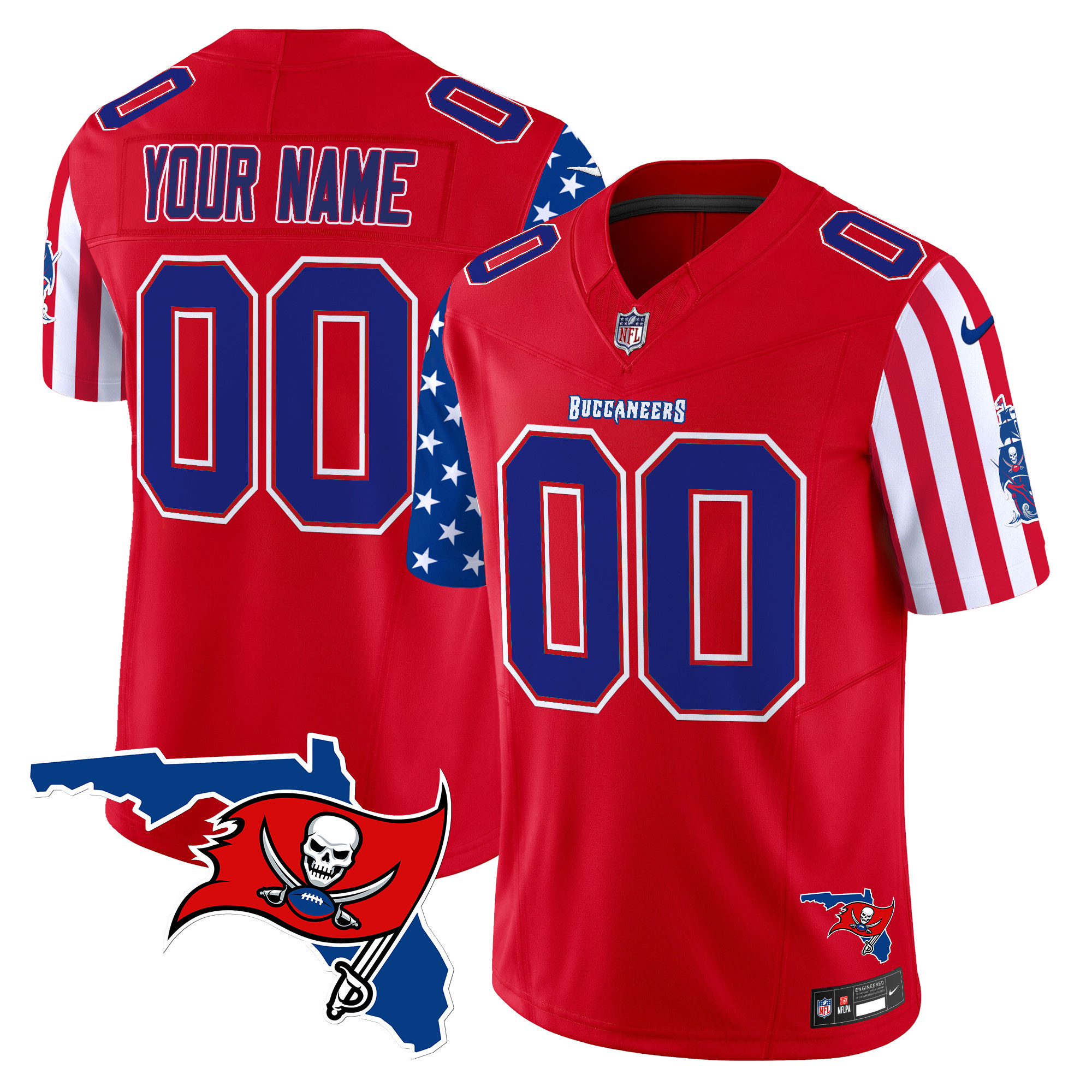 Buccaneers 2025 Independence Day Vapor Premier Limited Custom Jersey - All Stitched - Image 2