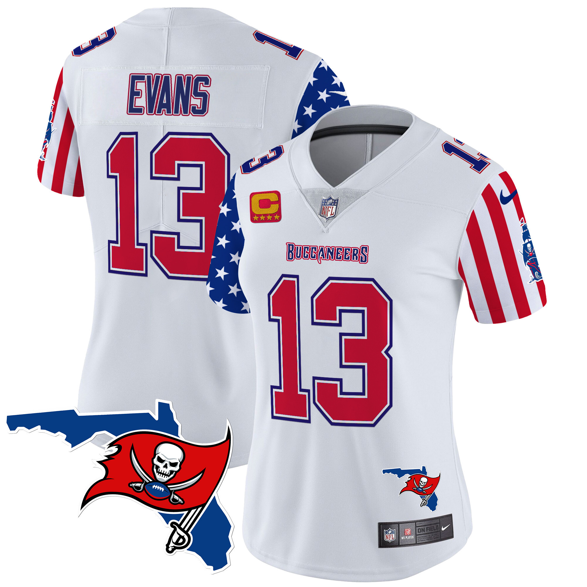 Women's Buccaneers 2025 Independence Day Vapor Premier Limited Jersey - All Stitched - Image 2