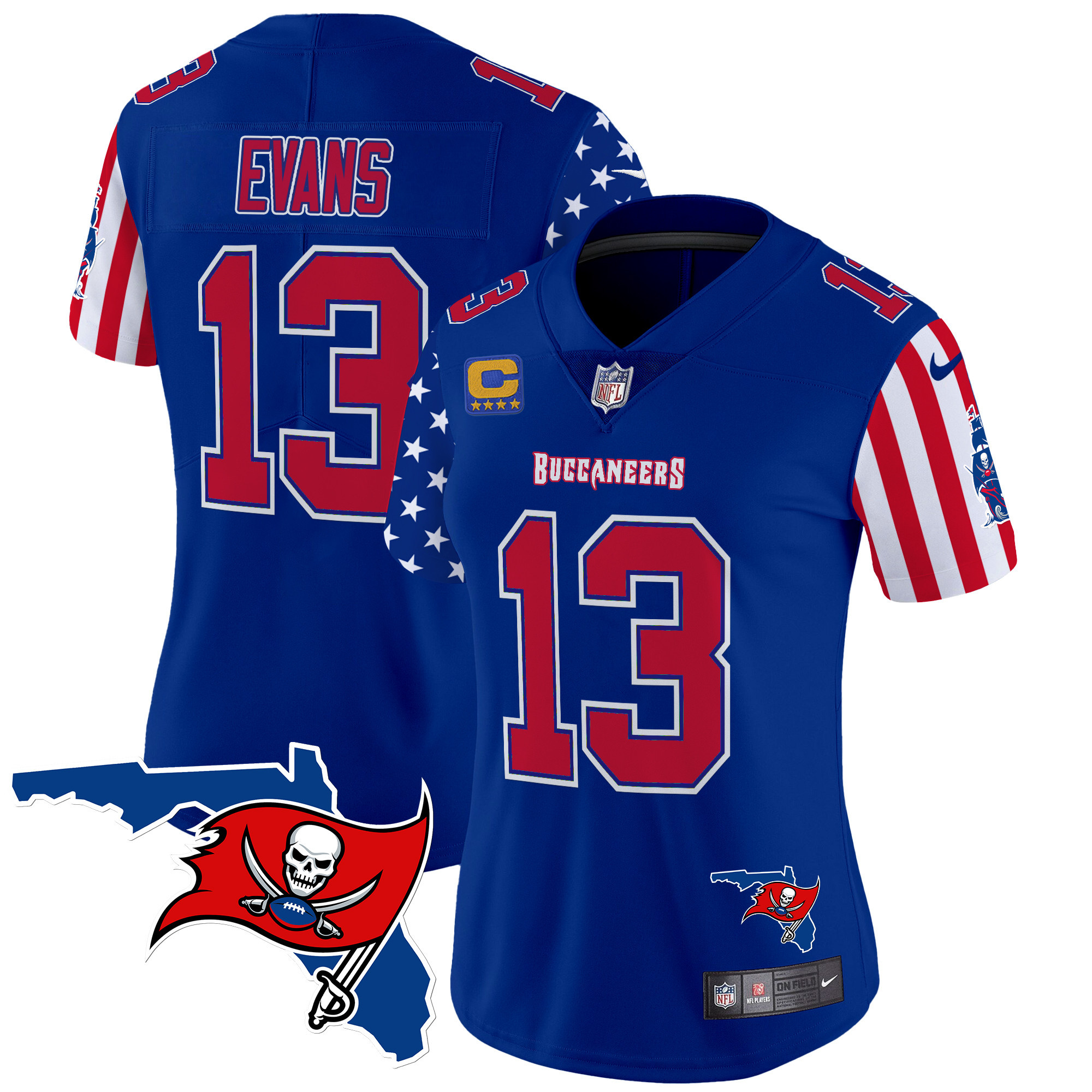 Women's Buccaneers 2025 Independence Day Vapor Premier Limited Jersey - All Stitched - Image 18