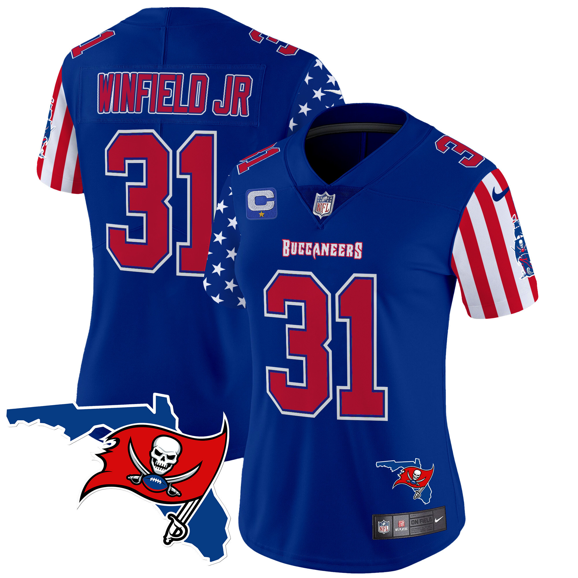 Women's Buccaneers 2025 Independence Day Vapor Premier Limited Jersey - All Stitched - Image 22